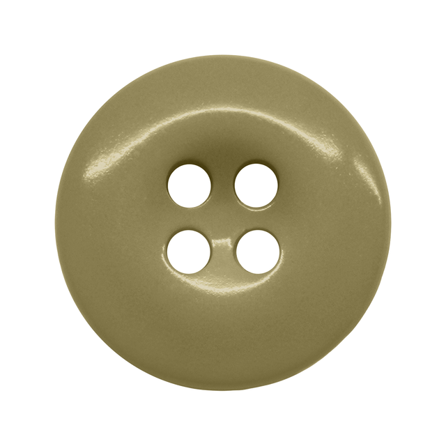 The Work Pants Buttons are round, four-hole, beige buttons with a smooth surface—perfect for industrial work pants thanks to their durable design.