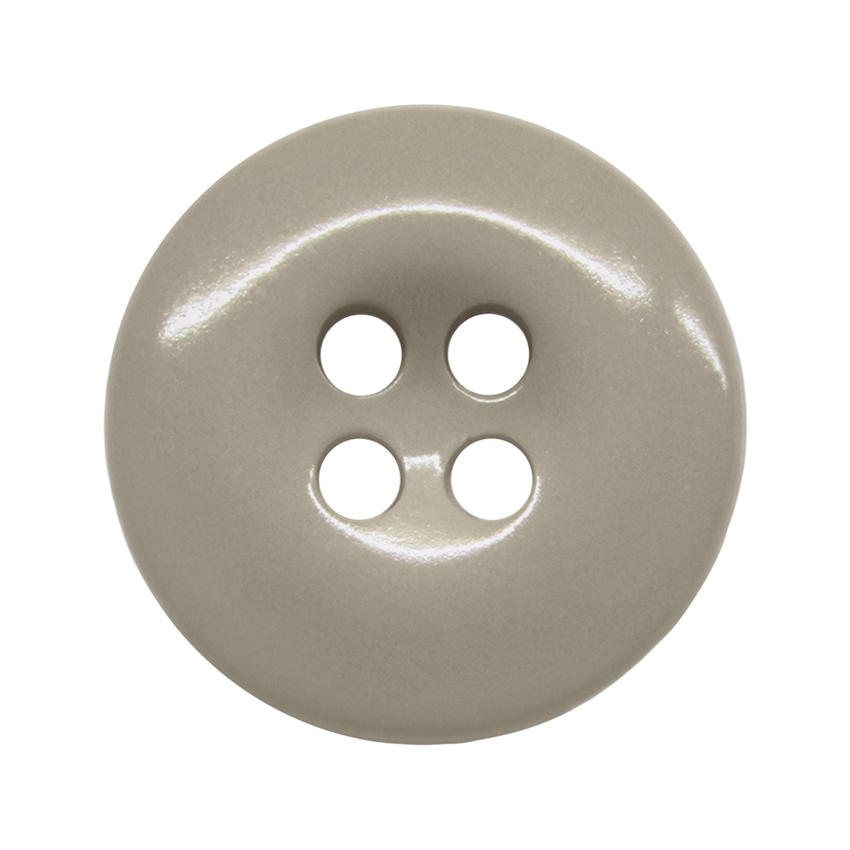 Work Pants Buttons: Military-grade, round light gray buttons with four holes, shown from above on a white background—perfect replacement fasteners for industrial work pants.
