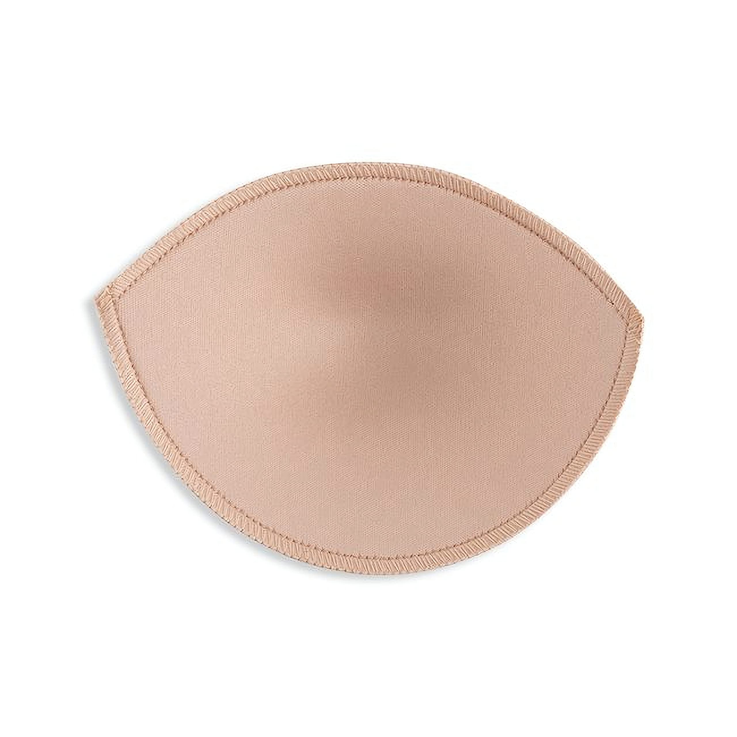 A single nude Un-Padded Bra Cups Insert with stitched edges is displayed on a white background.