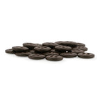A pile of round, dark brown Trouser Fly Pant Buttons, ideal as replacement buttons for trousers, are scattered on a white surface.