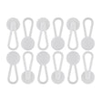 Twelve white Collar Extenders are neatly arranged in three rows on a plain white background.