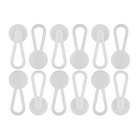 Twelve white Collar Extenders are neatly arranged in three rows on a plain white background.