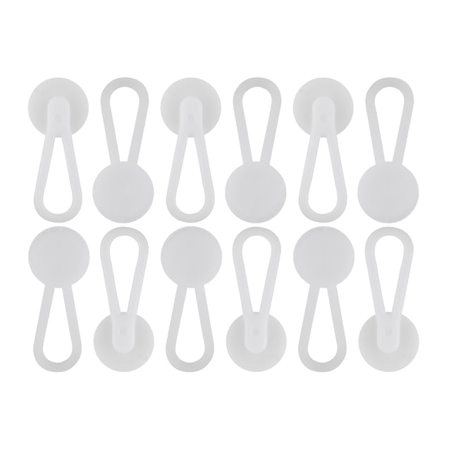 Twelve white Collar Extenders are neatly arranged in three rows on a plain white background.