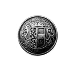 Inspired by Salzburg Crest Design Metal Blazer Buttons, this round metallic coin features a detailed crest and "ISRAELI" at the bottom—ideal for creating or replacing metal blazer buttons.