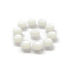 Dome Shaped Pearly Bridal Buttons with Flat Back Loop Affixture