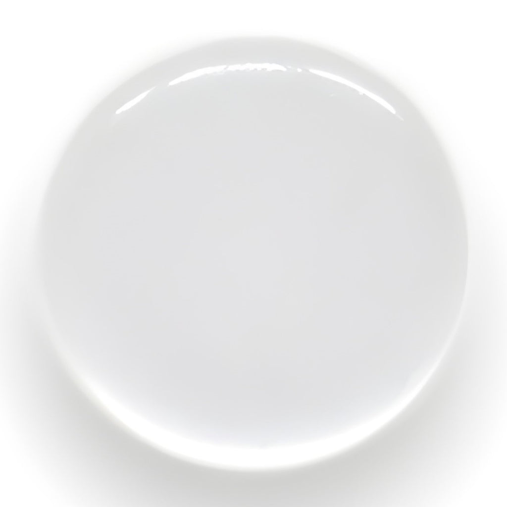 A set of round, white Flat Bridal Trim and Bustle Buttons shown from above on a white background, evoking the understated elegance found in wedding accessories.