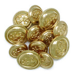 A pile of Anchor Sailor Design Metal Blazer Buttons, each with a classic engraved anchor, perfect for giving any jacket a nautical flair.