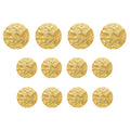 Eleven Designer Blazer Buttons displayed in rows on a white background.