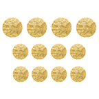 Eleven Designer Blazer Buttons displayed in rows on a white background.