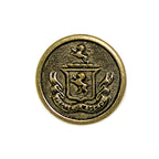 Lion Crest Design Metal Blazer Buttons