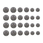 Lion Crest Design Metal Blazer Buttons