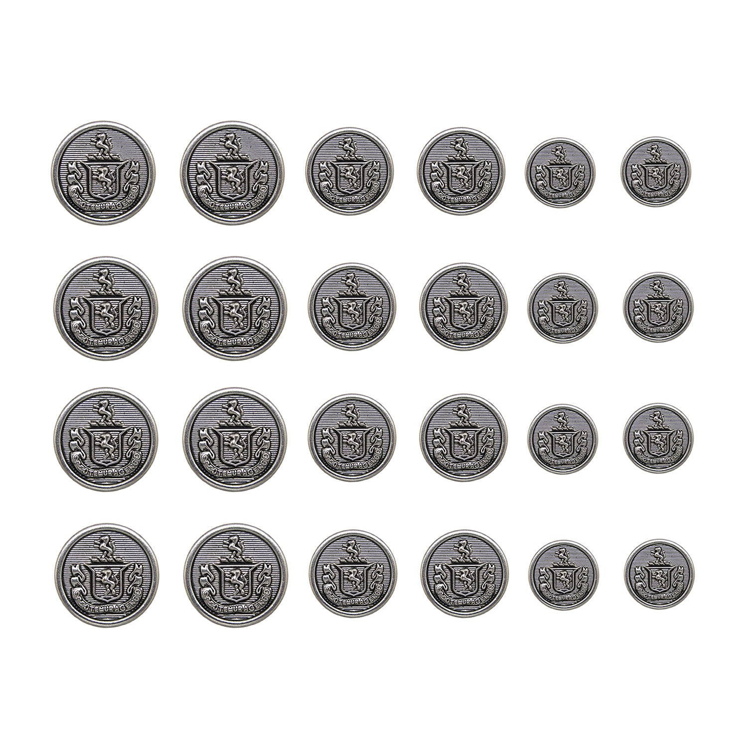 Lion Crest Design Metal Blazer Buttons