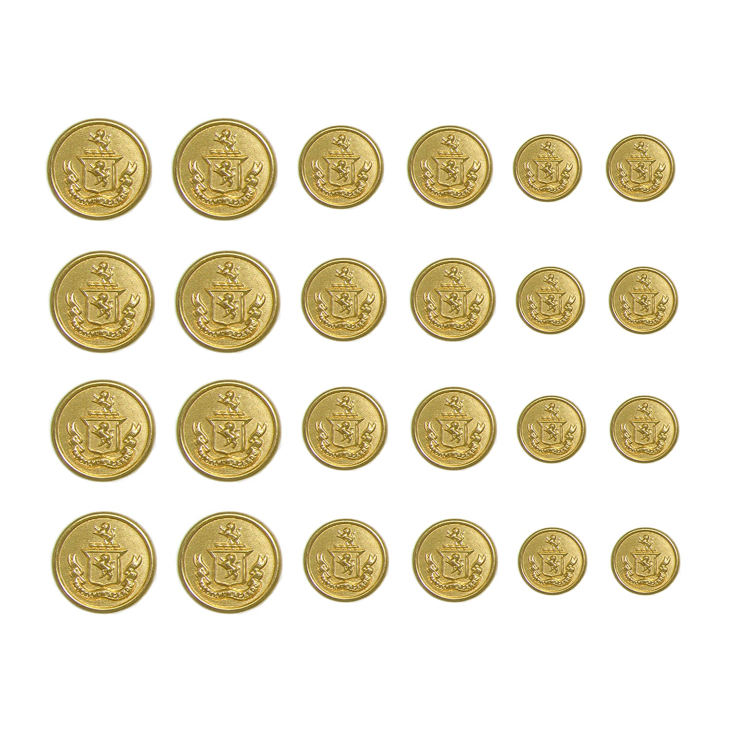 Lion Crest Design Metal Blazer Buttons