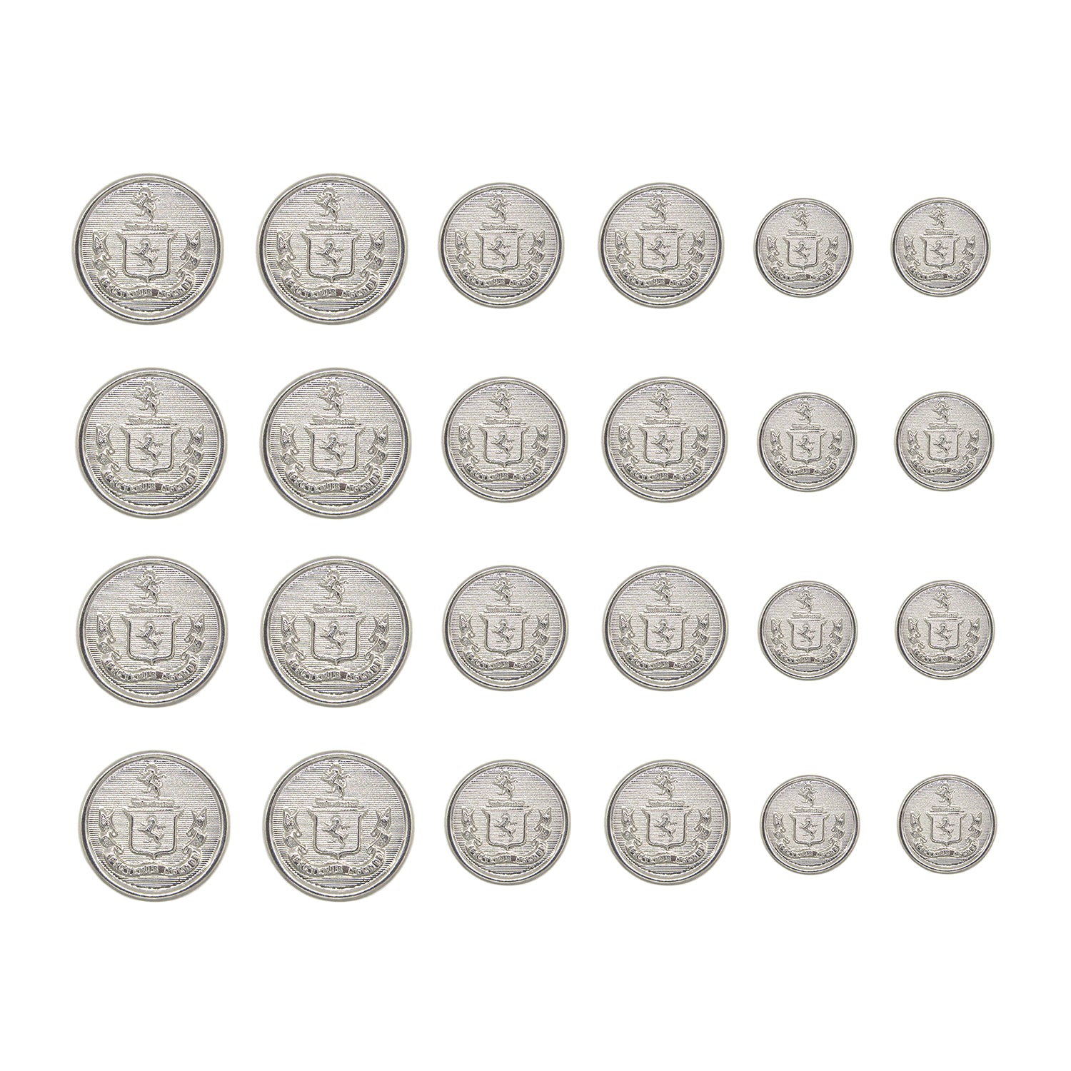 Lion Crest Design Metal Blazer Buttons