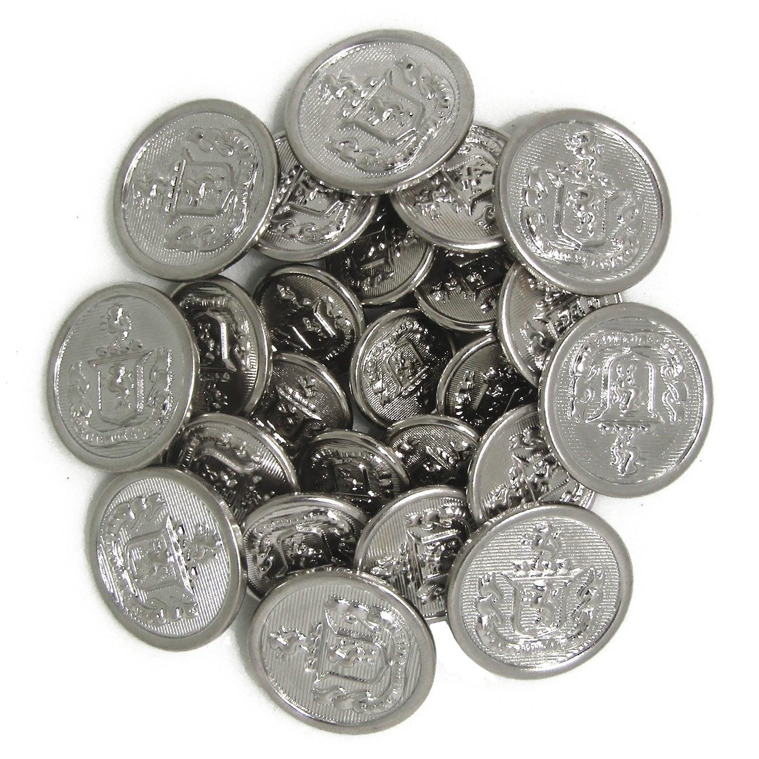 Lion Crest Design Metal Blazer Buttons