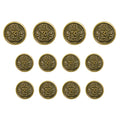 Lion Crest Design Metal Blazer Buttons