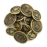 Lion Crest Design Metal Blazer Buttons feature ornate crest and shield details, making them a perfect replacement option for blazers seeking elegant brass embellishments.