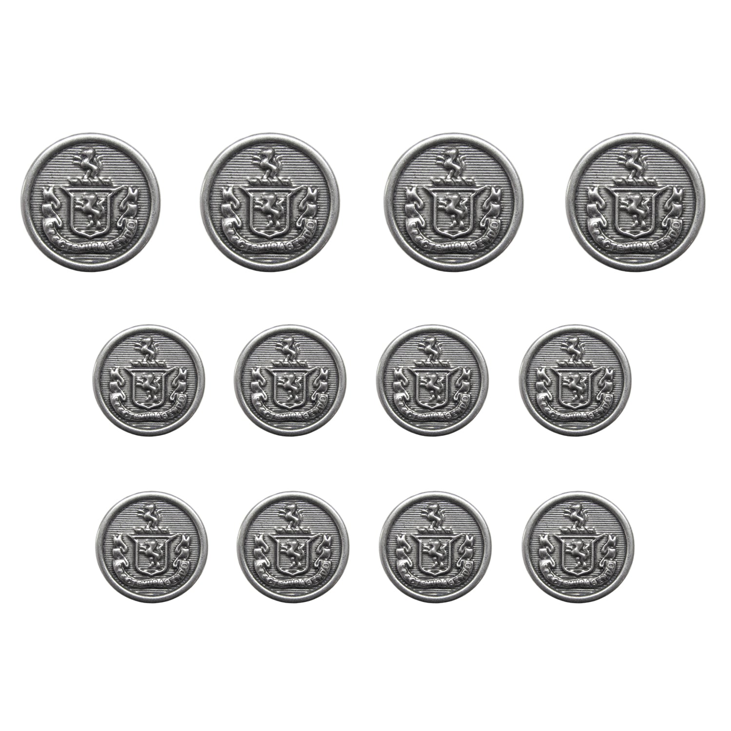 Lion Crest Design Metal Blazer Buttons