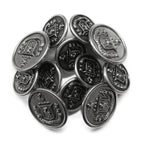 Lion Crest Design Metal Blazer Buttons