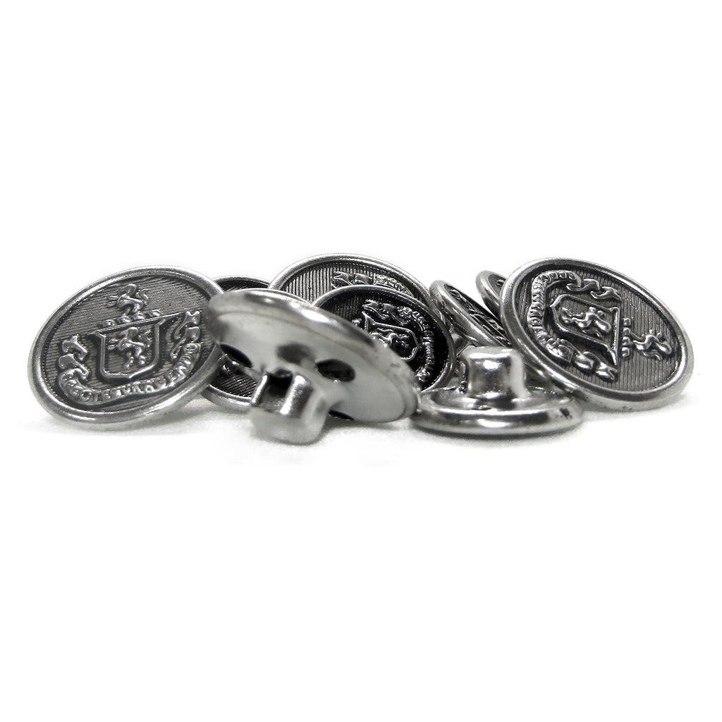 Lion Crest Design Metal Blazer Buttons