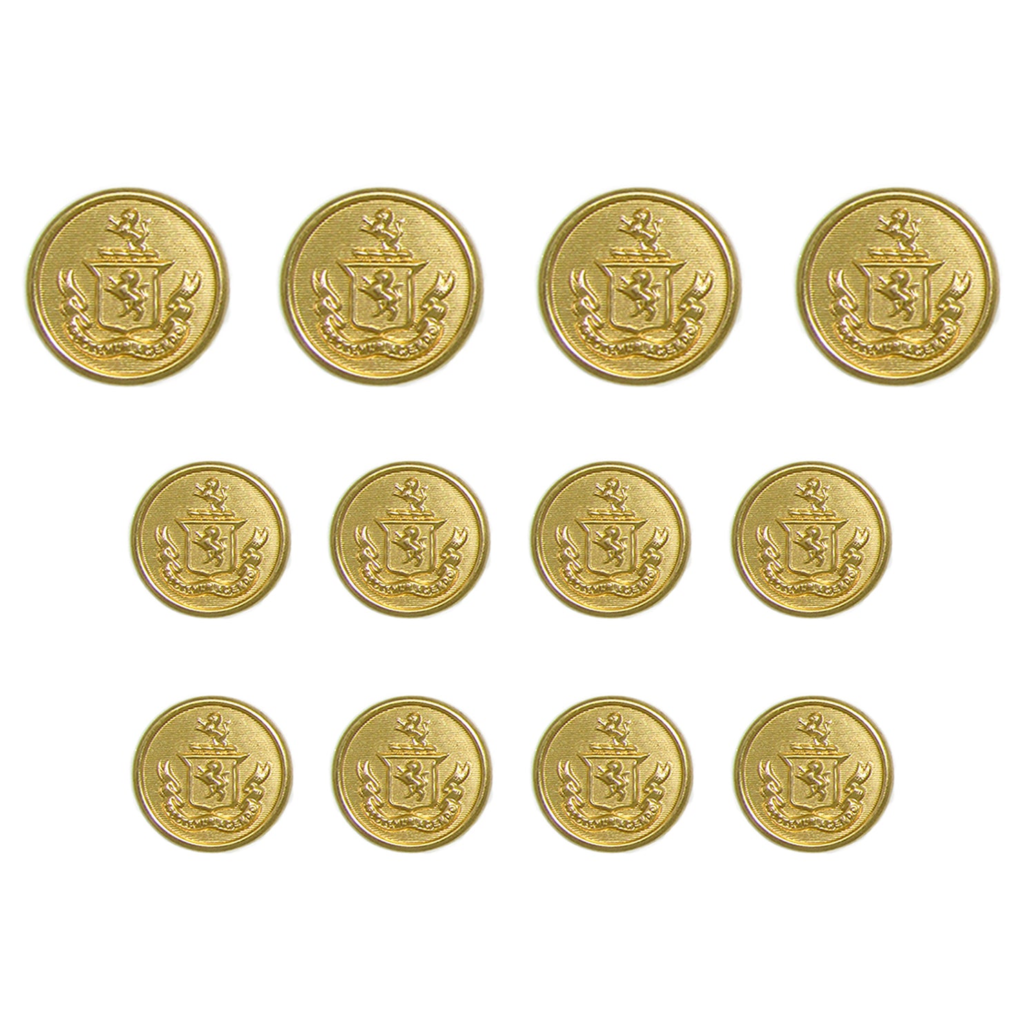 Lion Crest Design Metal Blazer Buttons
