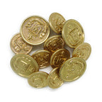 Lion Crest Design Metal Blazer Buttons
