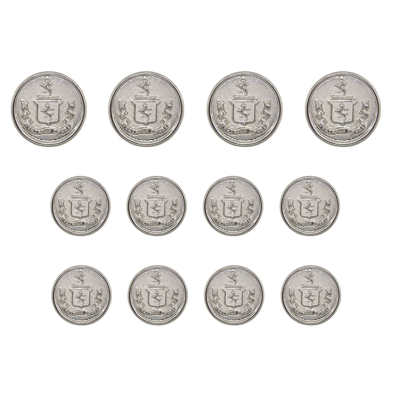 Lion Crest Design Metal Blazer Buttons
