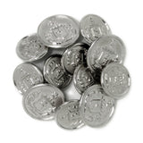 Lion Crest Design Metal Blazer Buttons—shiny metal buttons with a detailed lion crest emblem, ideal as replacement blazer buttons.