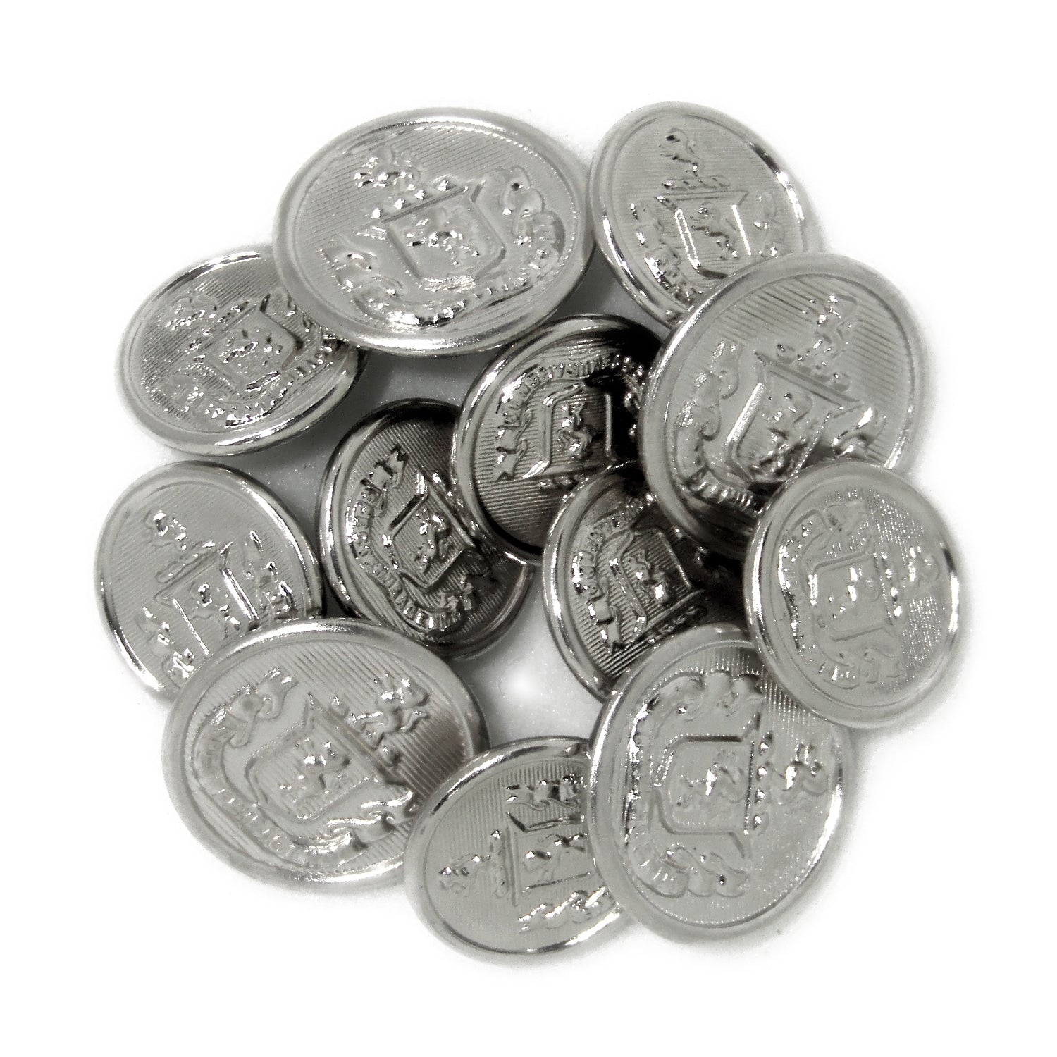 Lion Crest Design Metal Blazer Buttons
