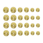 Crown Design Metal Blazer Buttons