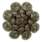 A collection of Coat of Arms Design Metal Blazer Buttons featuring ornate crest designs in antique gold and black.