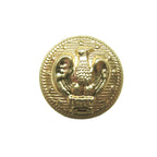 American Eagle Military Design Metal Blazer Button with a central embossed eagle and a textured border around the edge.