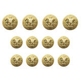 Twelve American Eagle Military Design Metal Blazer Buttons with embossed eagle motifs are arranged in three rows on a white background.