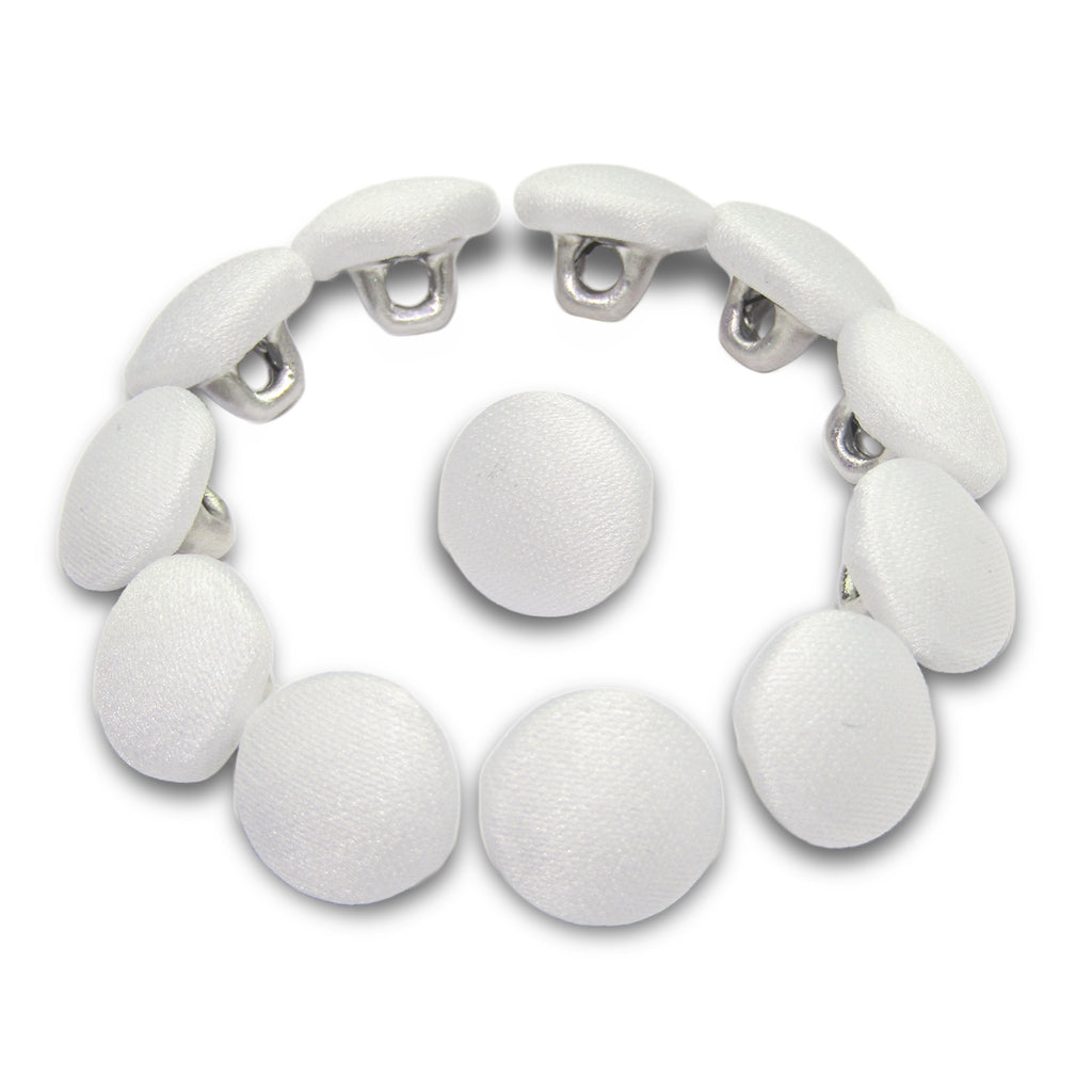 Matte Peau de Soie Satin Bridal Buttons