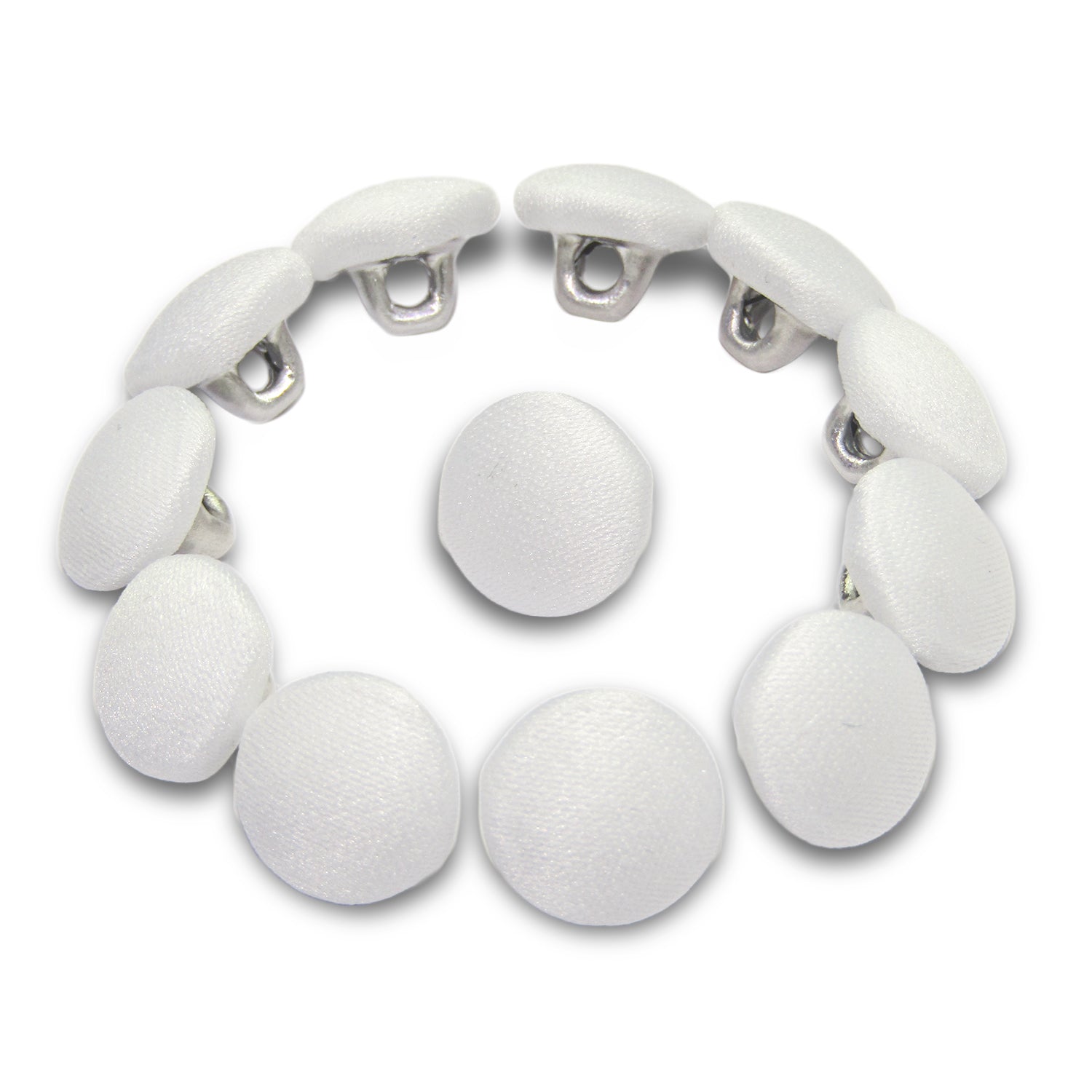 Matte Peau de Soie Satin Bridal Buttons