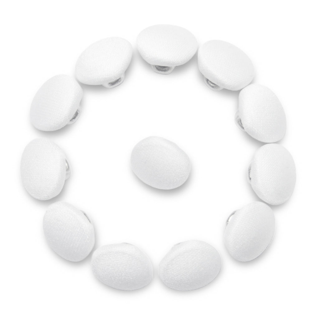 Matte Peau de Soie Satin Bridal Buttons