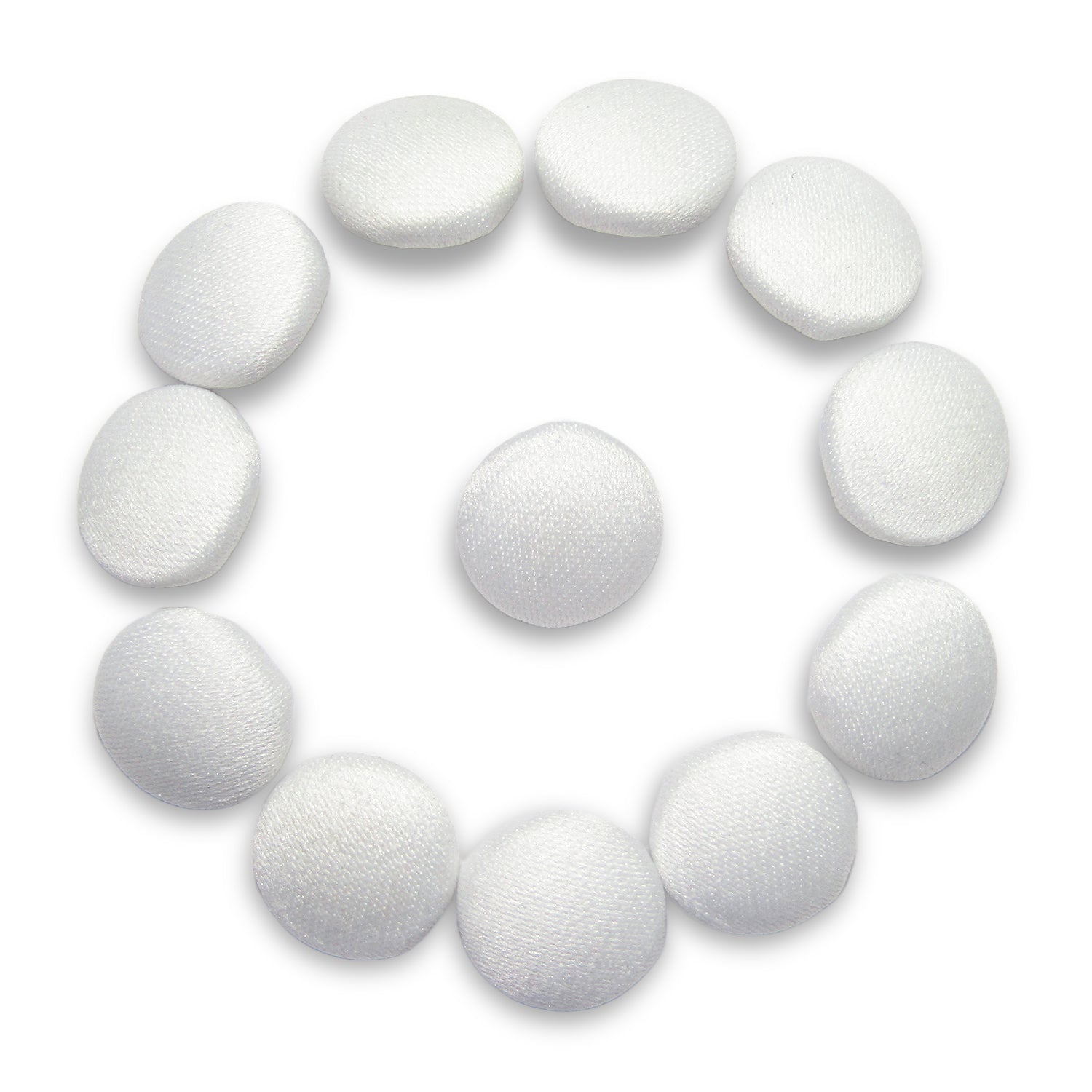 Matte Peau de Soie Satin Bridal Buttons