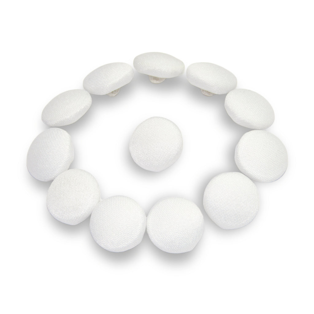 Matte Peau de Soie Satin Bridal Buttons
