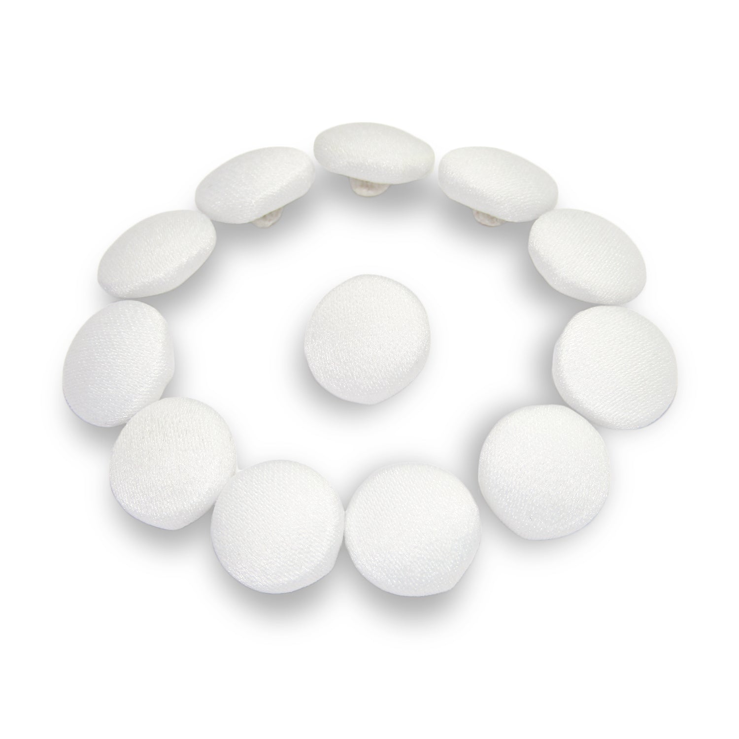 Matte Peau de Soie Satin Bridal Buttons