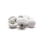 A set of elegant Taffeta Bridal Buttons, ideal for wedding dresses or bridal gowns, beautifully arranged on a white background.