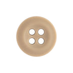 The Uniform Shirt Buttons are round, beige, four-hole melamine buttons displayed on a white background.