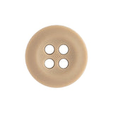 The Uniform Shirt Buttons are round, beige, four-hole melamine buttons displayed on a white background.