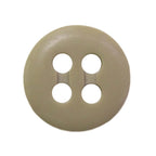 Beige, round Trouser Fly Pant Button with four holes, shown from above on a white background—perfect for replacing or upgrading your trouser fly buttons.