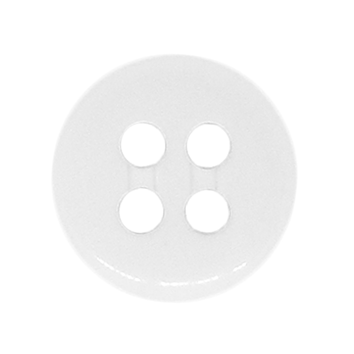 Trouser Fly Pant Buttons—plain, round, white buttons with four center holes—are ideal replacement buttons for shirts or trousers.