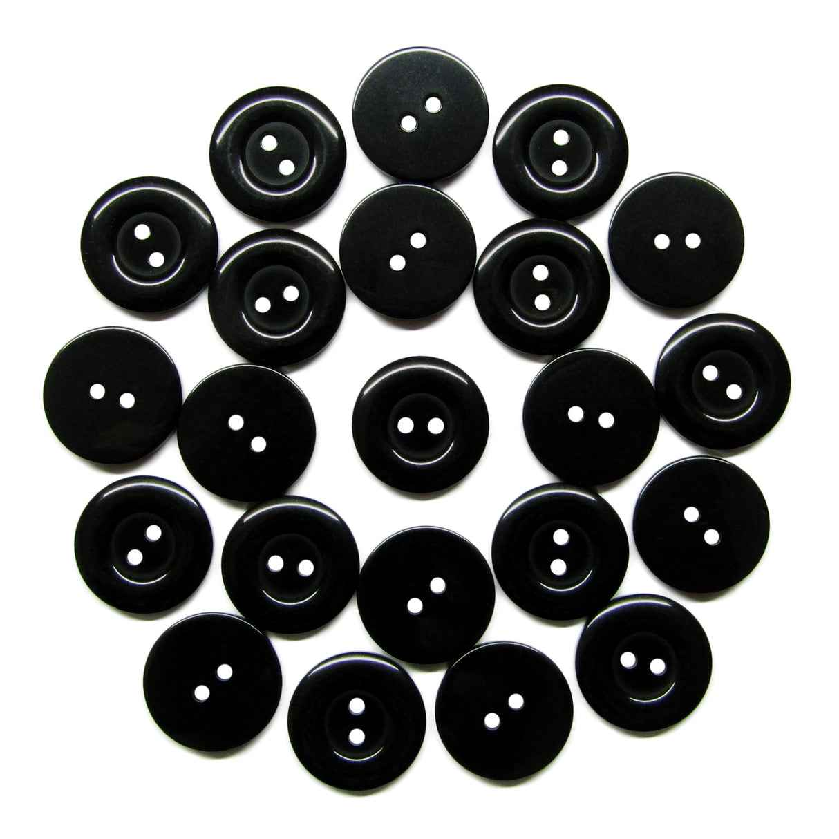 Twenty-four Commercial Food Service Buttons are arranged in a circular pattern on a white background.