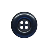 A round, dark blue Commercial Food Service Button with four holes, resembling classic work uniform buttons, is displayed on a white background.