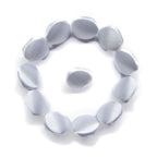 Thirteen Silk Satin Bridal Buttons—twelve arranged in a circle with one in the center—are displayed on a white background.