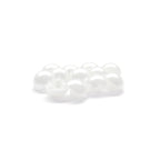 Dome Shaped Pearly Bridal Buttons with Flat Back Loop Affixture