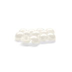 Dome Shaped Pearly Bridal Buttons with Flat Back Loop Affixture