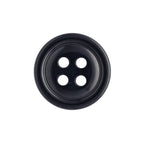 The Cargo Utility Pant Buttons are black, round, four-hole nylon plastic buttons set against a white background—perfect as replacement buttons for cargo pants.